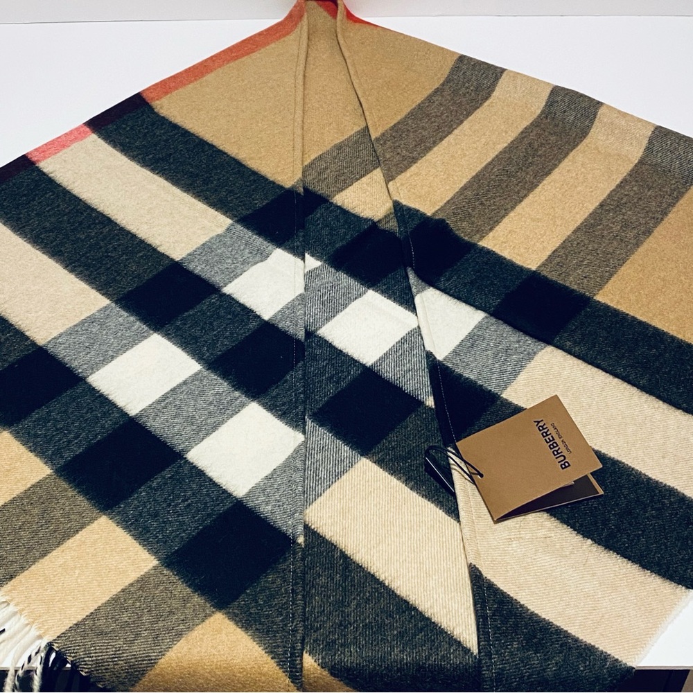 Burberry Half Mega Cashmere Bandana Scarf - Picture 9 of 9